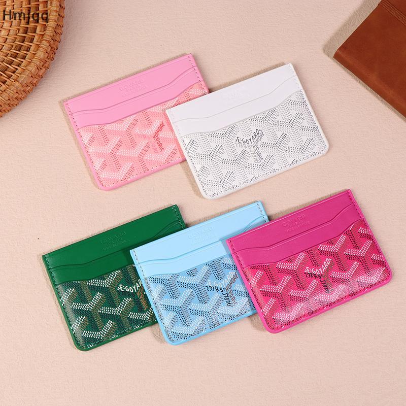 Hmjqq Mini PU Leather ID Card Holder Coin Purse Women Men Business Card Cover Bank Credit Card Box S