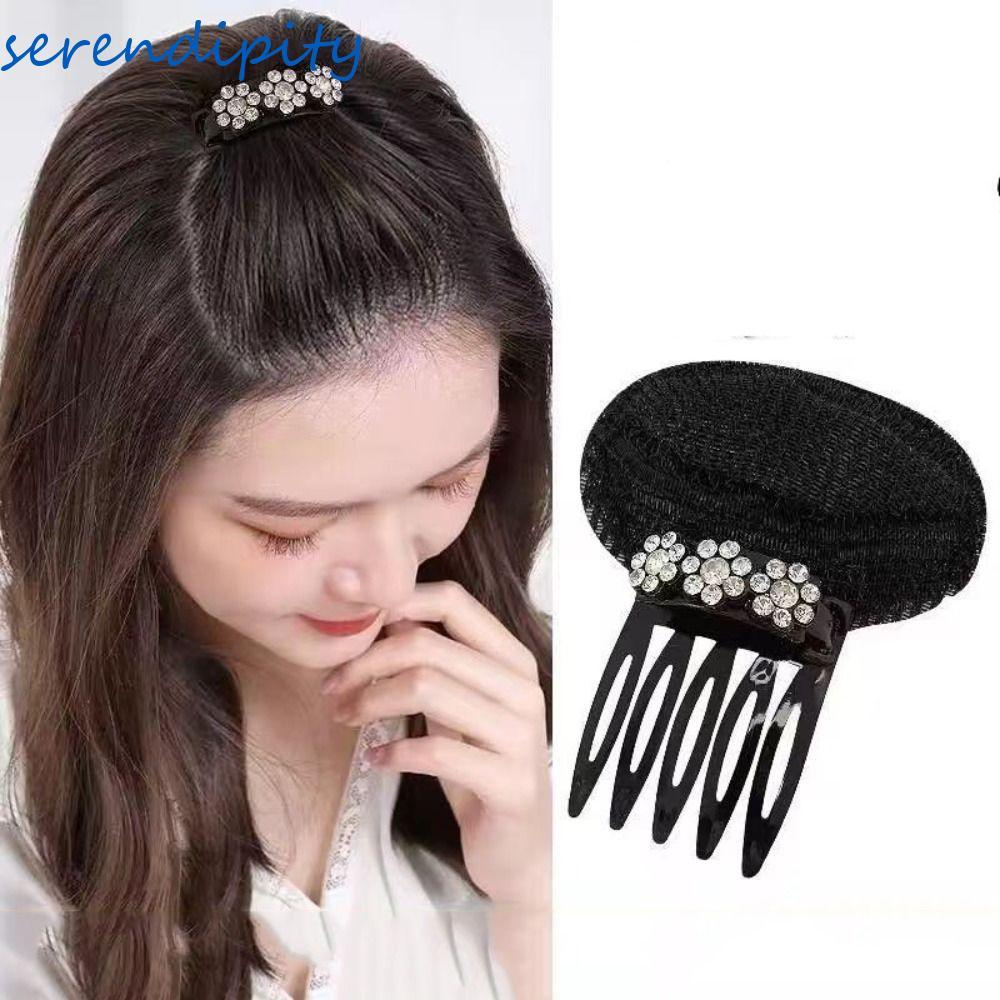 SEENDIPITY Puff Hair Head Cushion, Sponge Braid DIY Hair Styling Tool, Sweet Hair Accessories Flower