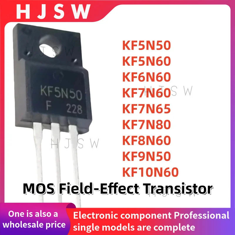 5 Chiếc KF5N50 KF5N60 KF6N60 KF7N60 KF7N60 KF7N65 KF7N80 KF8N60 KF9N50 KF10N60 KF5N50F KF5N60F KF6N6