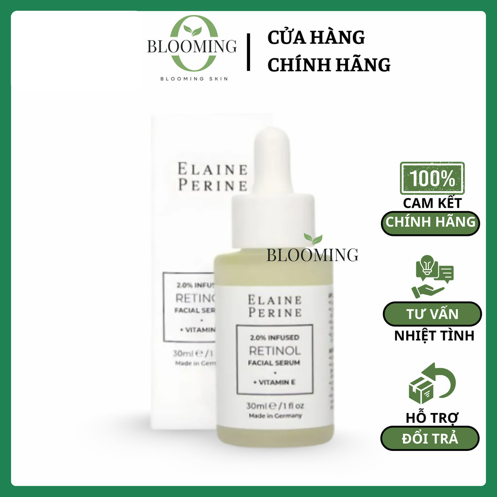 (Công ty) Serum Elaine Perine trẻ hoá, xoá nhăn Retinol 2.0% Infused Retinol Serum + Vitamin E 30ml