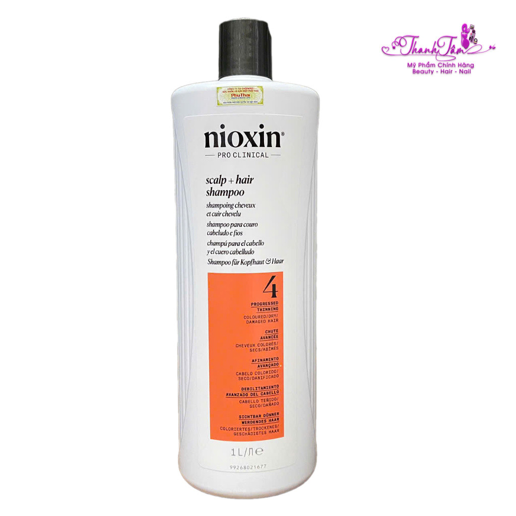 Dầu gội chống rụng tóc Nioxin System 4 Shampoo 1000ml ( New 2025 ) .TT