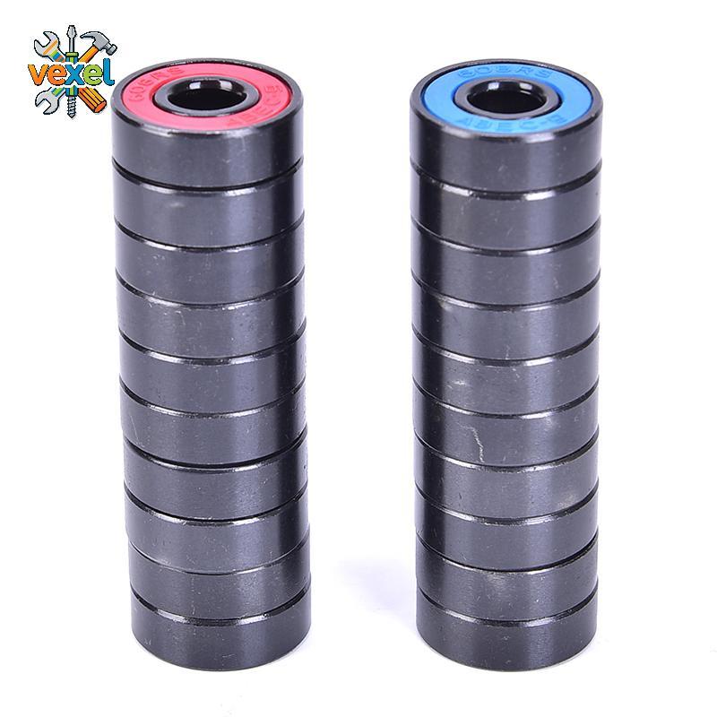 (TFT) 10 Cái / bộ 608 2RS Vòng bi kín bằng thép rãnh sâu 608RS 608-2RS MỚI