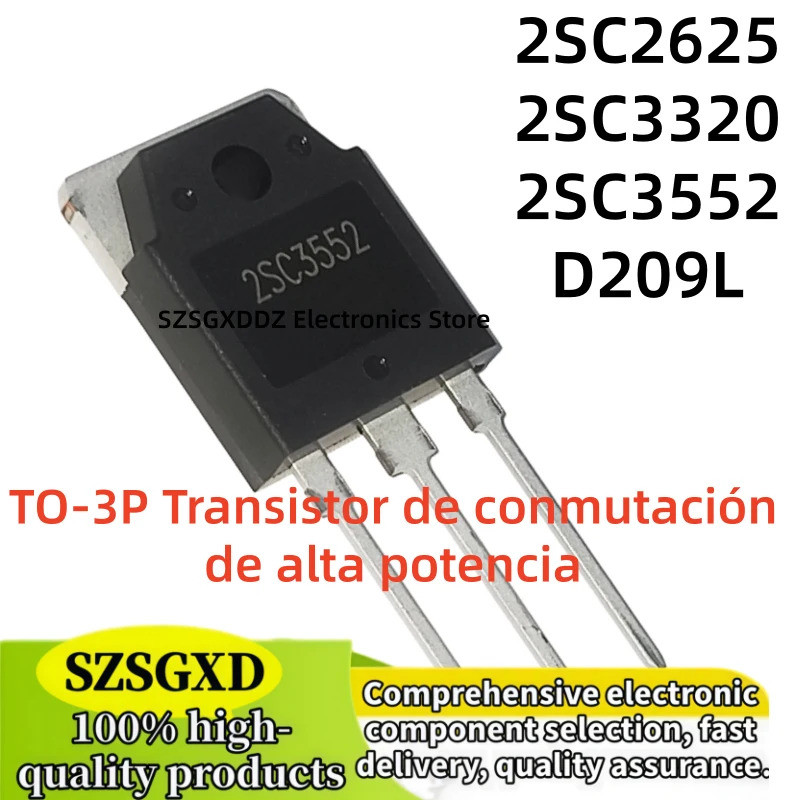 5 Chiếc 2SC2625 2SC3552 2SC3320 D209L C2625 C3552 C3320 TO-3P Hiệu Ứng Trường Transistor