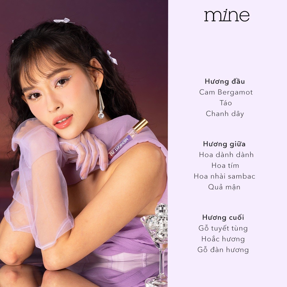 Nước Hoa Mine Midnight 212 Hương Thơm Quyến Rũ Và Ngọt Ngào Ấm Áp 9ml | BigBuy360 - bigbuy360.vn