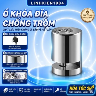 Khóa phanh đĩa xe máy - chống trộm chất liệu thép nguyên khối thiết kế thông minh an toàn