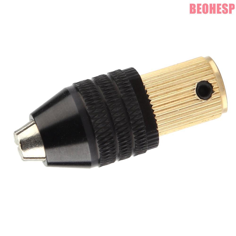 Chuck tự săn chắc BEOHESP, Công suất kẹp 0,3-3,4mm Phụ kiện máy khoan điện Mini bằng đồng thau và hợ