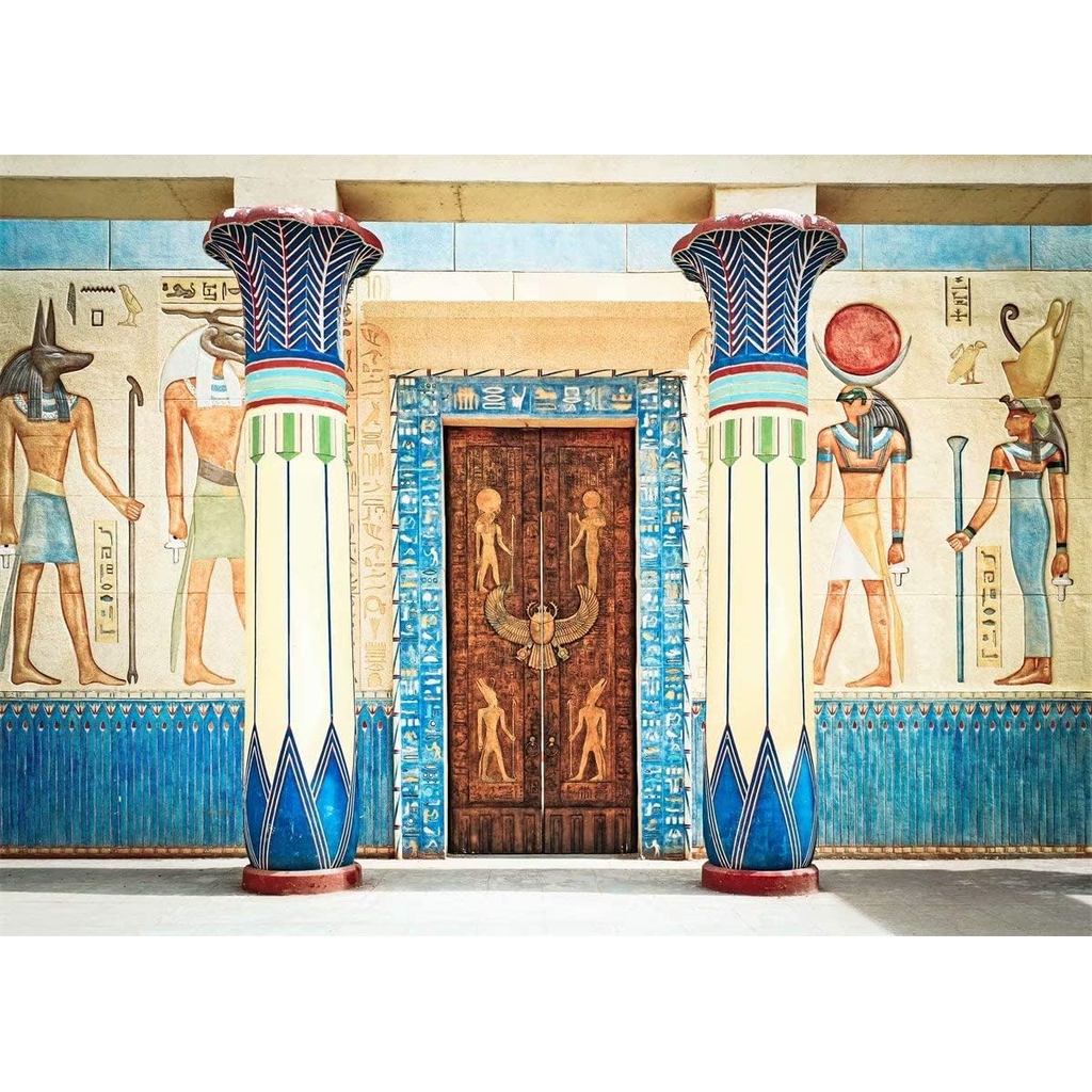 BELECO 7x5ft Vải Ai Cập Phông Nền Ai Cập Cổ Ai Cập Viết Pharaoh Hình Học Ai Cập Chụp Ảnh Phông Nền T