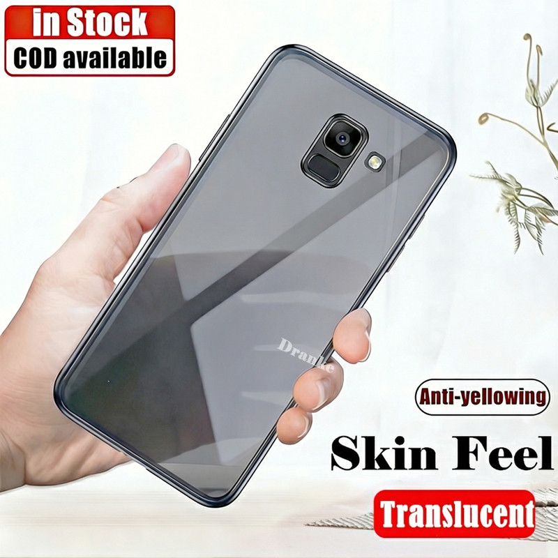 Dành Cho Samsung Galaxy J6 2018 SM-J600F J600F FDS J600G J600FN J600GF Mượt Mềm Mại Khói Đen Mờ Vỏ S