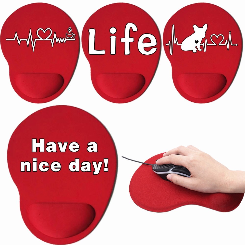 New red mouse pad  computer gaming wrist rest mouse pad  desktop keyboard mouse pad  multiple styles