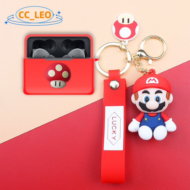 For MOONDROP Golden Ages 2 Case Silicone Soft Case Cute Snoopy Mario Cartoon Dinosaur Keychain Penda