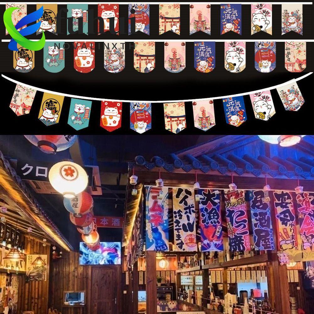 FUHUI Nhật Bản Treo Cờ, Lẩu Văn Hóa Sushi Bistro Biểu Ngữ Trang Trí, Trang Trí Sashimi Ramen Ẩm Thực
