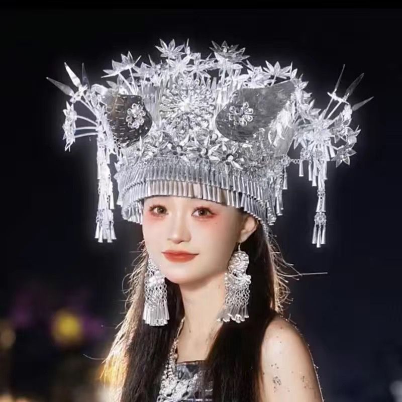 Dân Tộc Phong Cách Mới Thiểu Số Dân Tộc Mũ Quốc Gia Cao Quý Miao Dân Tộc Quảng Tây Vân Nam Bạc Trang