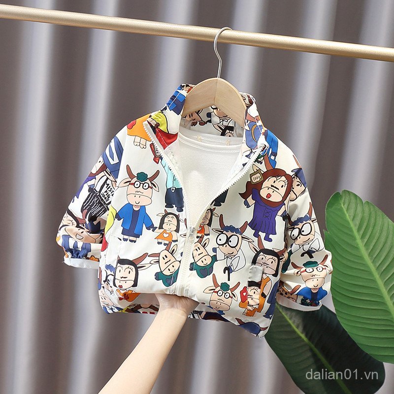 Quần Áo Trẻ Em Áo Khoác Thời Trang Bé Trai Áo Gió 1-3 Tuổi Bé Gái Áo Khoác Phiên Bản Hàn Quốc Cho Bé