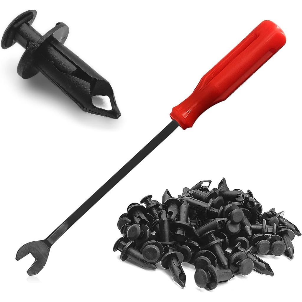 ATV UTV Fender Đẩy Kẹp Cho Xe Honda Rancher Foreman Rubicon Rincon TRX680 TRX650, UTV Nylon Thân Đinh Tán Dây Kẹp Cho Polaris Ranger RZR Can Am Kawasaki Teryx (60 CÁI)