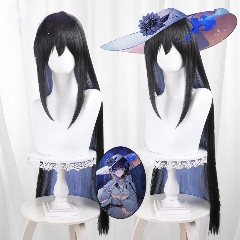 Hair giả cosplay Dahlia Constance - Honkai: Star Rail, màu tổng hợp, dài đôi
