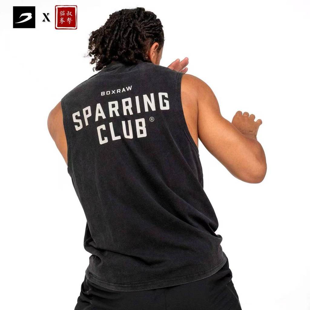 [BOXRAW] Sparring Club Tank Boxing Sports Fitness Training Vest Hàng có sẵn 0513