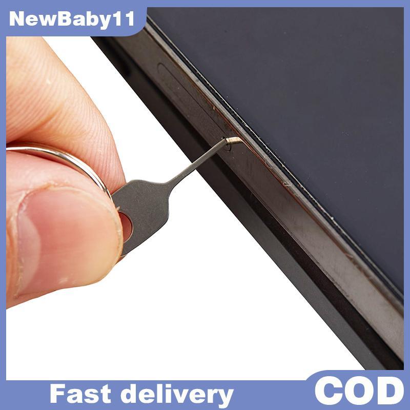 NY 5 Cái / bộ Thẻ SIM Eject Pin Dụng Cụ Chìa Khóa Kim SIM Khay Đựng Thẻ Eject Pin Cho Điện Thoại Di 