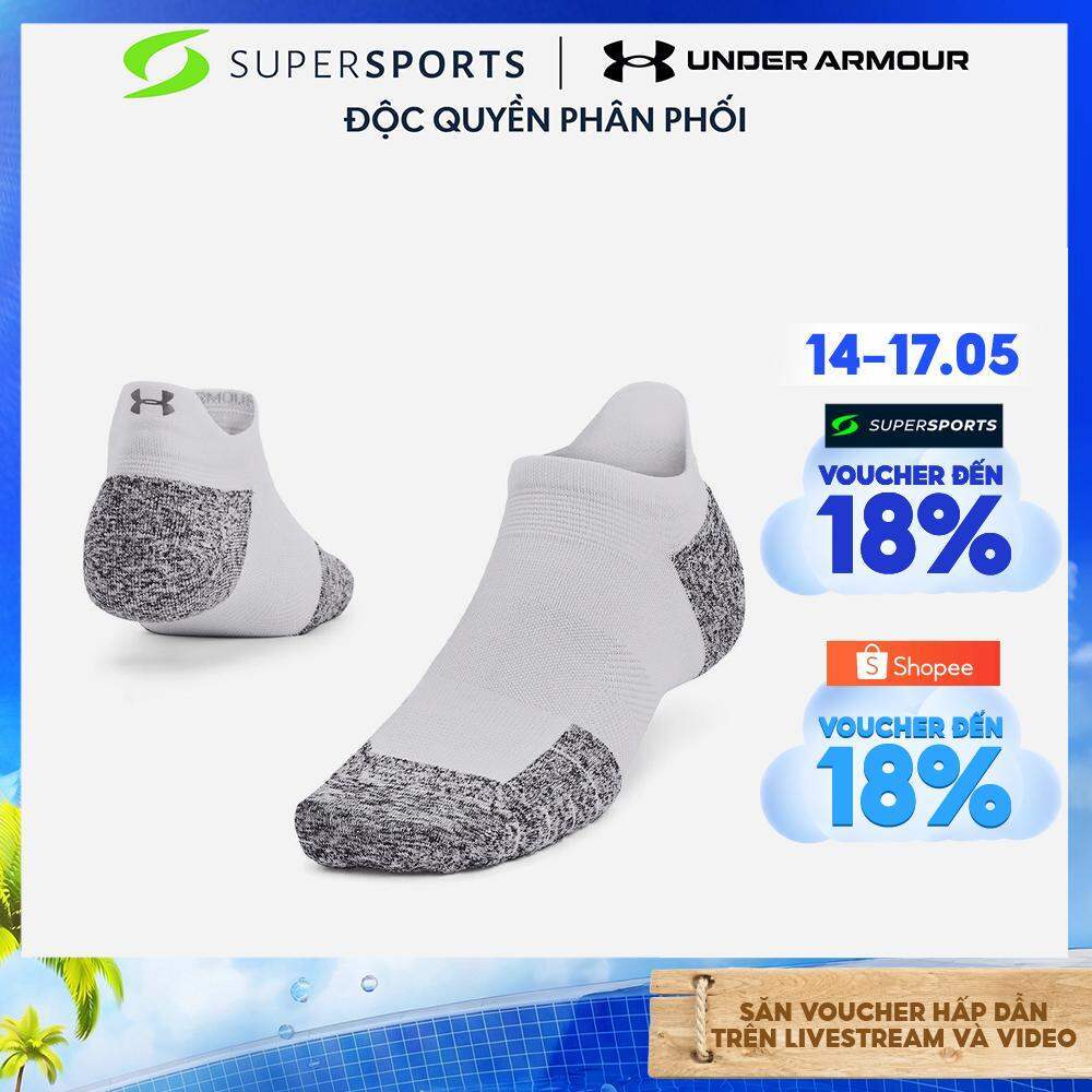 Vớ Under Armour Run Cushion (1 Đôi) - Trắng - 1376075-100