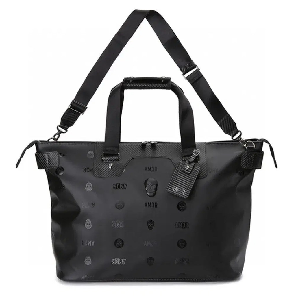 Túi Đựng Đồ Golf AMAZINGCRE Monogram Hàn Quốc | AMAZINGCRE 3D Skull Boston Bag | Có Ngăn Đựng Giày R