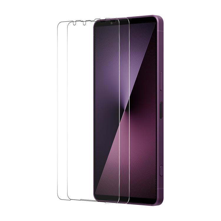 Hàng sẵn có 2 chiếc ENKAY 9H Big Arc Edge Phim kính cường lực nhôm-silicon cao cho Sony Xperia 1 VII