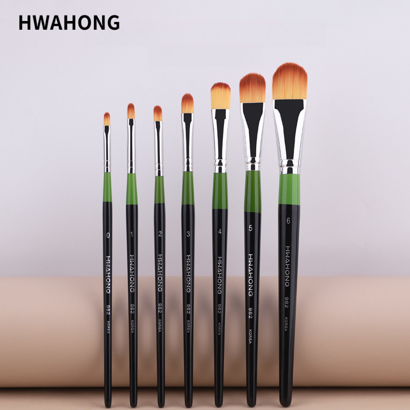 HWAHONG Bàn chải trang điểm Lip Line Brush Bàn chải kẻ mắt Bàn chải đường viền Bàn chải che khuyết đ