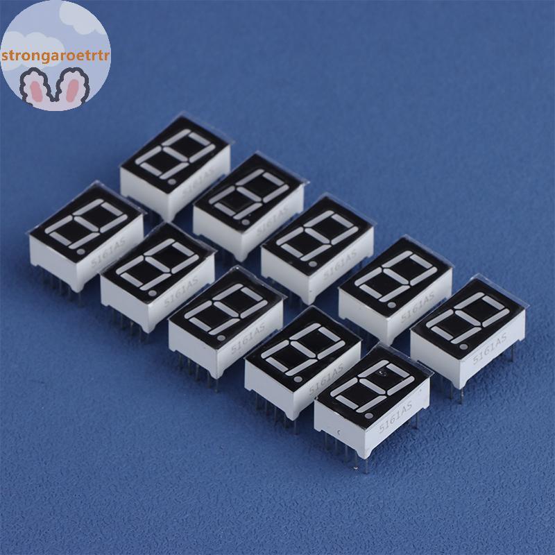 Strongaroetrtr 10 Chiếc Kỹ Thuật Số Tubemon AnodeCathode 0.56 Inch 10Pins 5161AS 5161BS 1 Bit Chữ Số