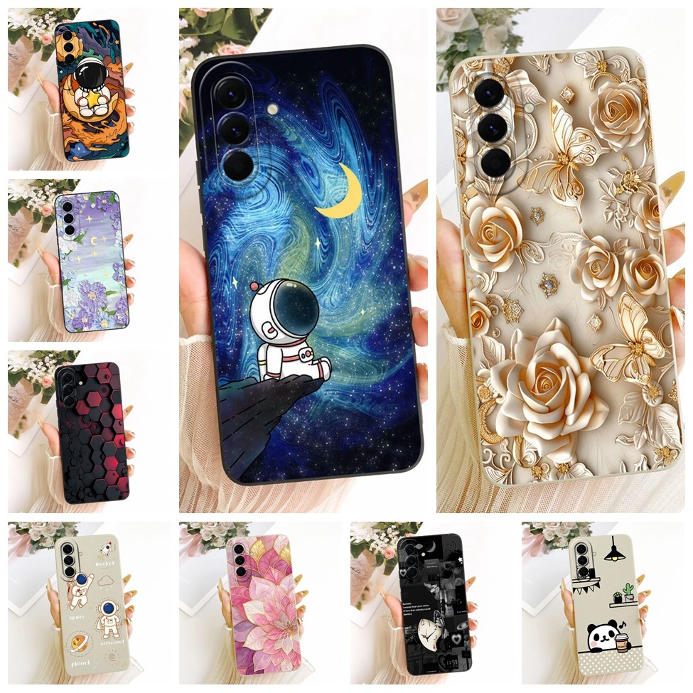 Ốp Cho Samsung Galaxy A37 5G Vỏ Silicon Thời Trang Cao Cấp Hoa Kawaii Dễ Thương Sơn Chống Sốc Dành C