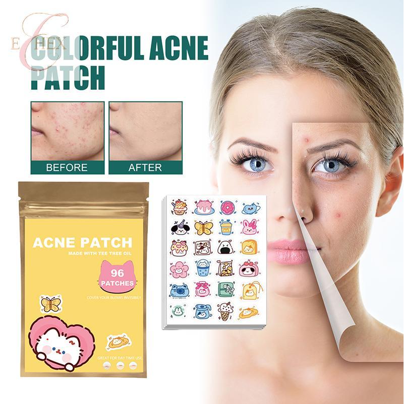 HGVN 96 Miếng Dán Mụn Hình Hoạt Hình Điều Hỗ trợ giảm mụn Miếng Dán Vô Hình Mụn Loại Bỏ Mụn Miếng Dá