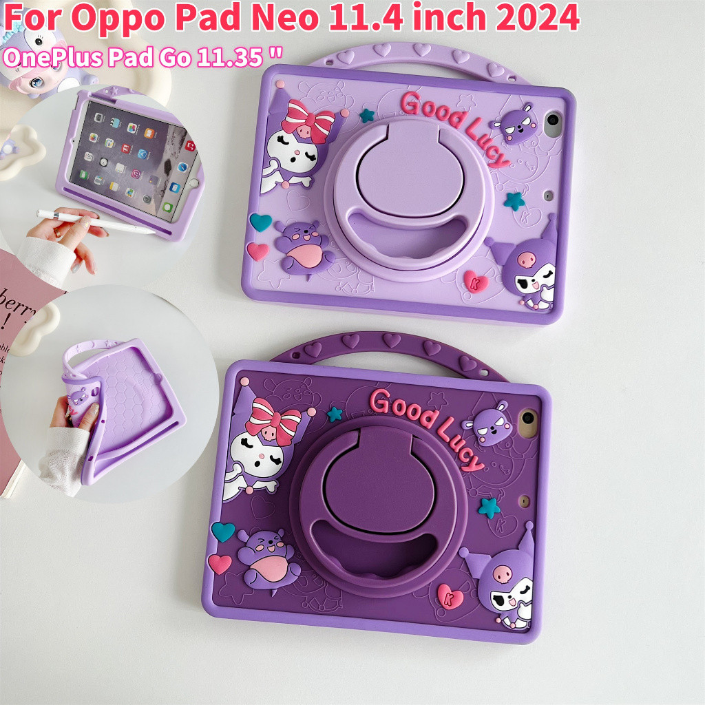 Dành Cho OnePlus Pad Go Oppo Pad Neo Case 11.4 inch Cover Hoạt Hình Silicon Mềm Ốp Lưng Cho Oppo Pad