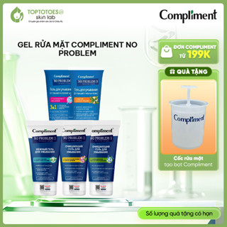   HÀNG NHẬP KHẨU  Gel rửa mặt Compliment No Problem BHA làm sạch sâu giảm viêm & mụn 200ml 