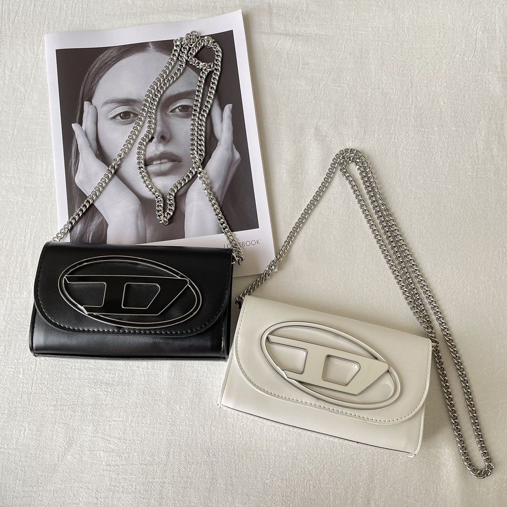 DIESEL1177 Túi Thắt Lưng Dây Xích Thời Trang Túi Vuông Nhỏ Nữ