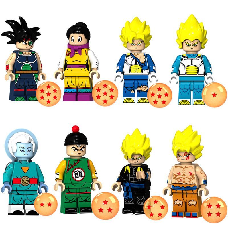 2025 Sản Phẩm Mới Tương Thích Lego Dragon Ball Son Goku Thiên Tân Fan Klein Bánh Bao 8 Piccolo Super