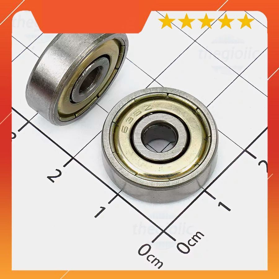 [5 Cái]- 635ZZ Bạc Đạn Vòng Bi Trong 5mm Ngoài 19mm Dày 6mm IoT Maker 90