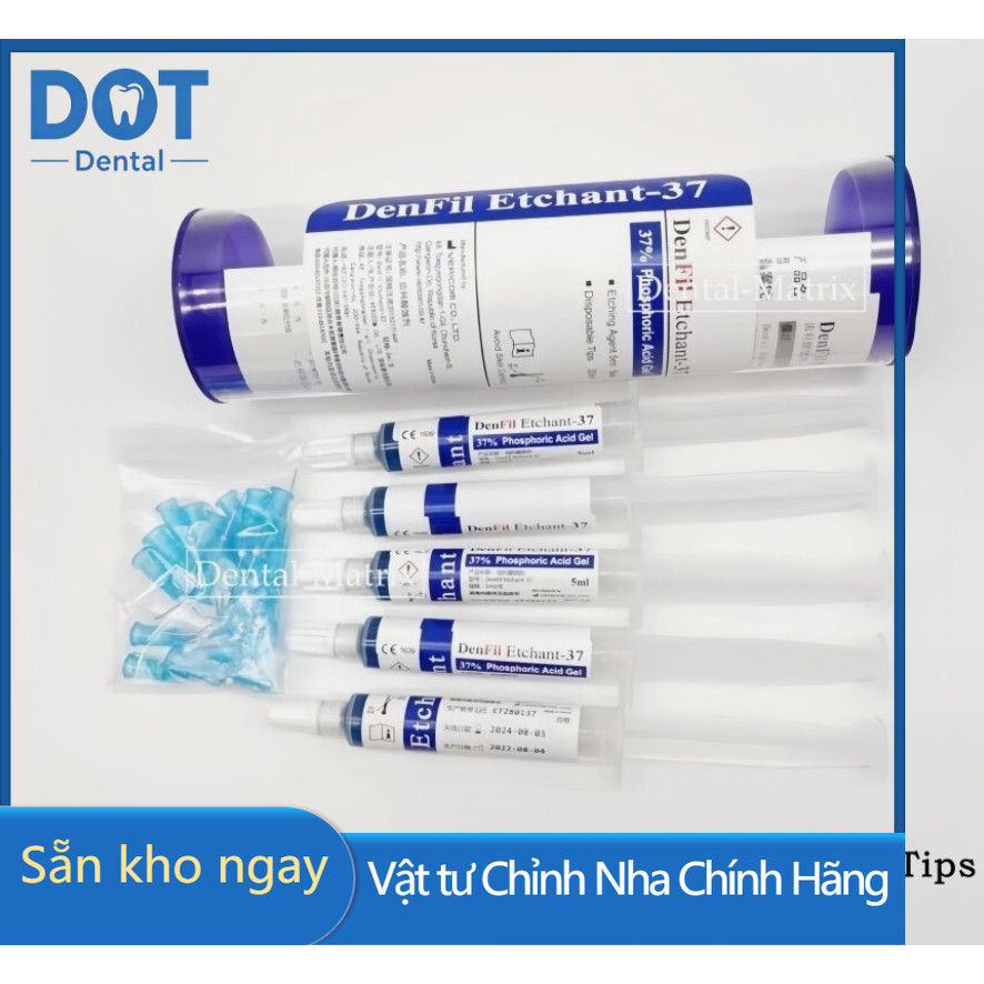 DOT Korea DenFil Etchant-37% Acid Gel Etching Agent 5ml × 5