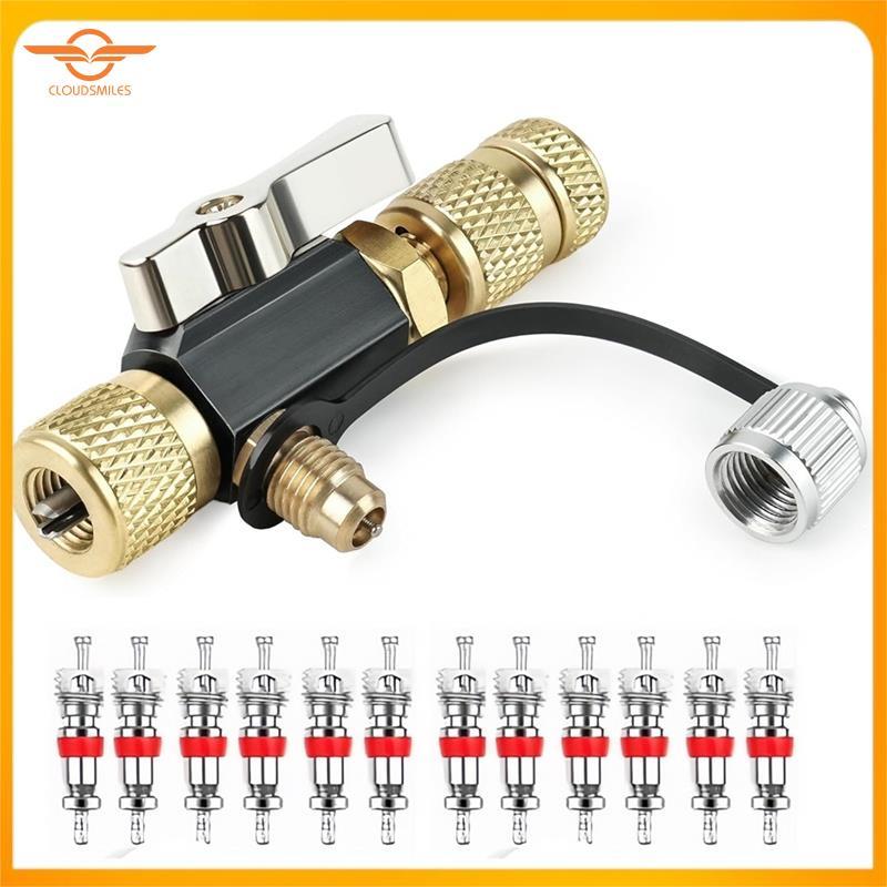 [CloudsMiles] Van đánh giá chân không 1 / 4 inch Nam Flare R410A R410A Dụng cụ van