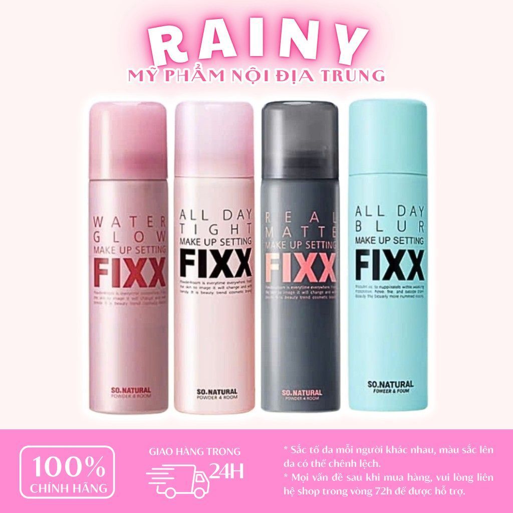 [SO NATURAL] Xịt khóa nền So Natural Fixx 75ml