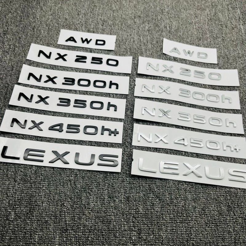 Thích hợp cho 25Lexus NX350h NX250 NX300 Nhãn dán ổ đĩa bốn bánh sau sửa đổi NX400h + Nhãn dán Logo 