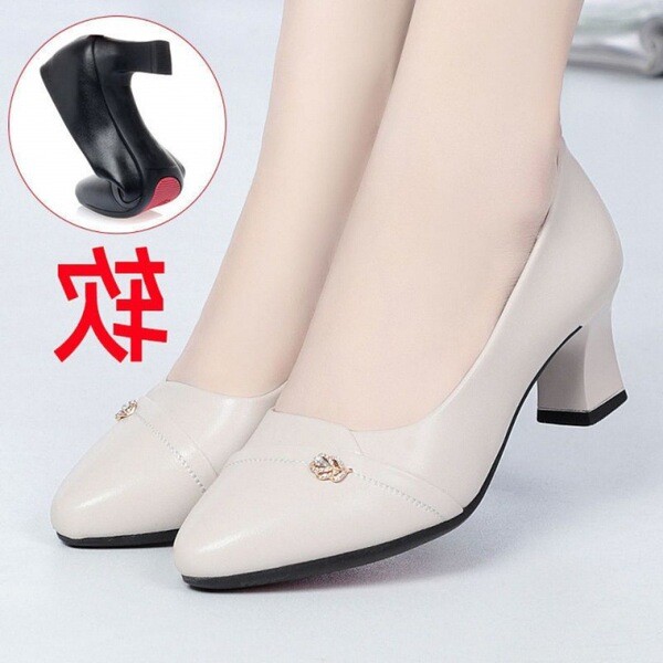 Gi à y lolita n lolita gi à y lolita cao 2024 Phong Cách Mới Giày cao Gót Giày Đơn Giày Da Nữ Giày N