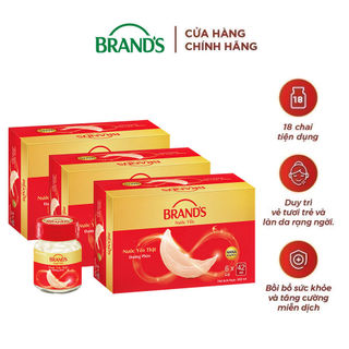 Combo 3 Nước yến thật BRAND'S Đường Phèn (42 ml x 6 lọ)