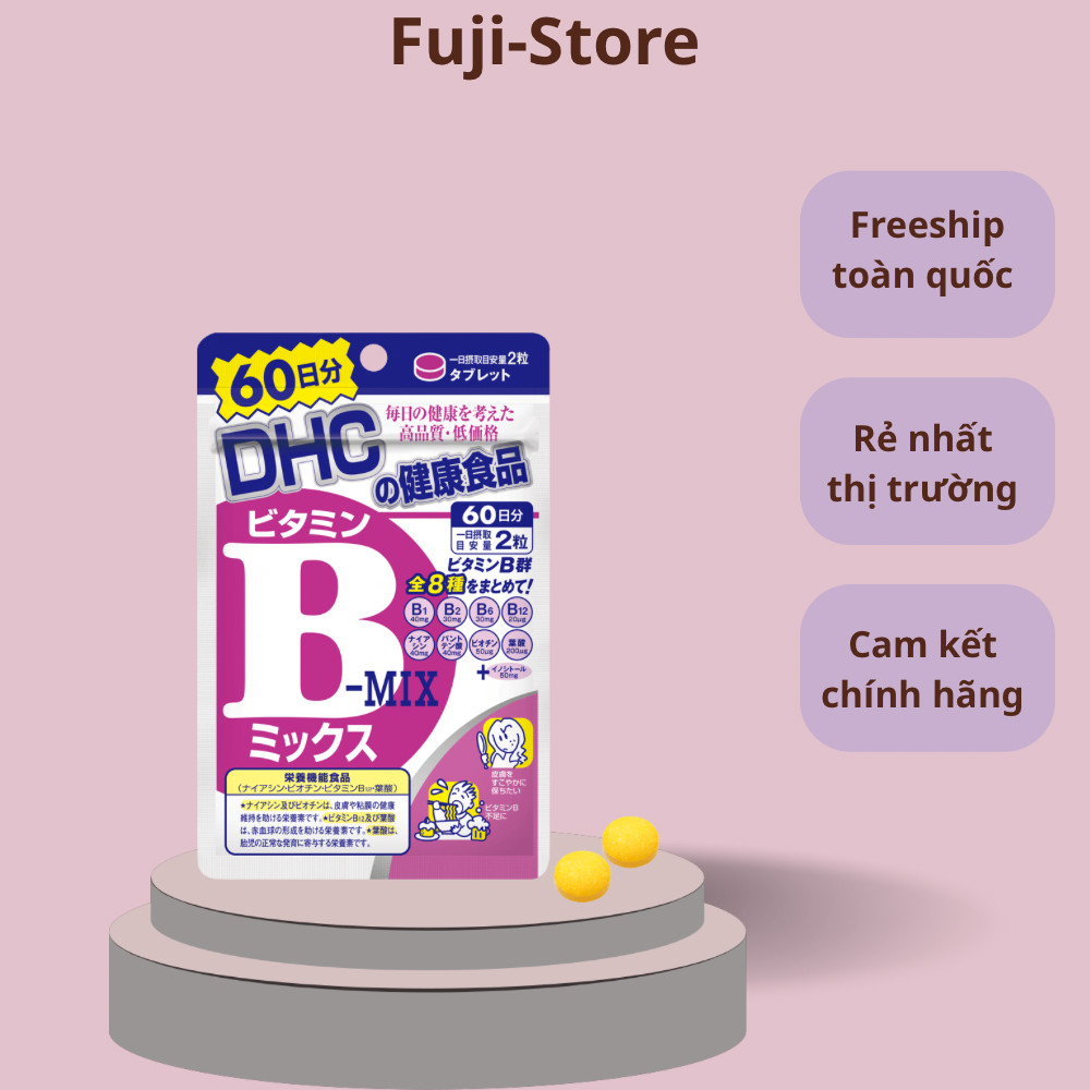 Thực phẩm bảo vệ sức khỏe DHC VITAMIN B MIX (120 viên) - Dạng viên hỗ trợ bổ sung vitamin nhóm B