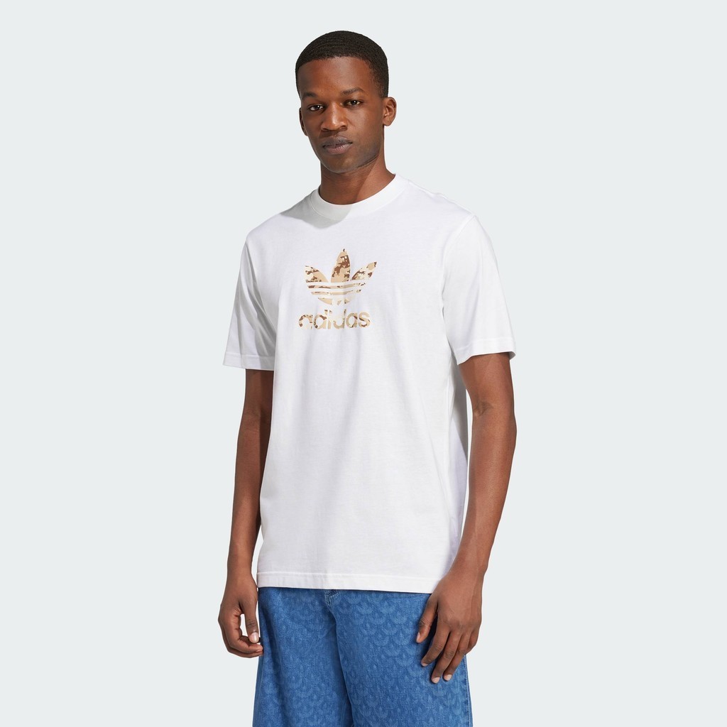 adidas Lifestyle Camo Lil Trefoil Tee Men White IX6742