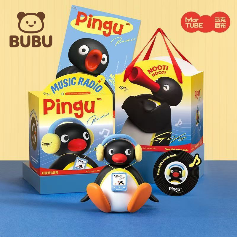 Bán Chạy Họa Tiết Đánh Dấu Vải Pingu Chim Cánh Cụt Loa Bluetooth Âm Thanh Giáng Sinh Quà Tặng Sinh N