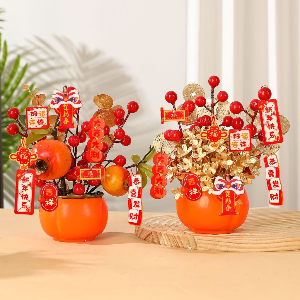 2026 Hồng Hồng Hồng Ruyi Đồ Trang Trí Tết Nguyên Đán Ngựa Tết Nguyên Đán Lễ Hội Mùa Xuân Trang Trí P