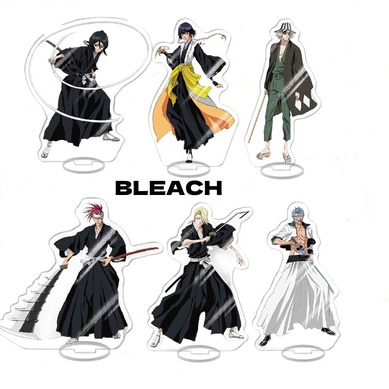 Hot Anime BLEACH Figure Kurosaki ichigo Urahara Kisuke Aizen Sousuke Cosplay Acrylic Stand Model Pla