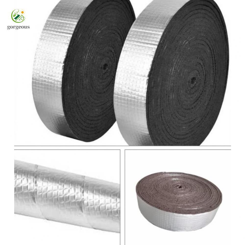 ⭐GROUS⭐10m Foam Pipe Insulation Tape with Self Adhesive Backing and Aluminum Foil Layer