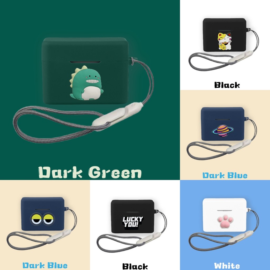 Case for MoonDrop Golden Ages 2 Cartoon Dinosaur Shiba Inu Silicone Soft Case Suitable for MoonDrop 