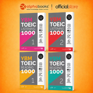 Sách - Combo YBM TOEIC 1000 (Trọn Bộ 4 Cuốn) - Kèm lời giải và hướng dẫn chi tiết (Gamma Books)