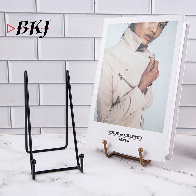 [KJ] Iron Art Magazine Display Stand Dish Plate Bowl Frame Holder Giá đỡ trang trí nội thất [Mới]