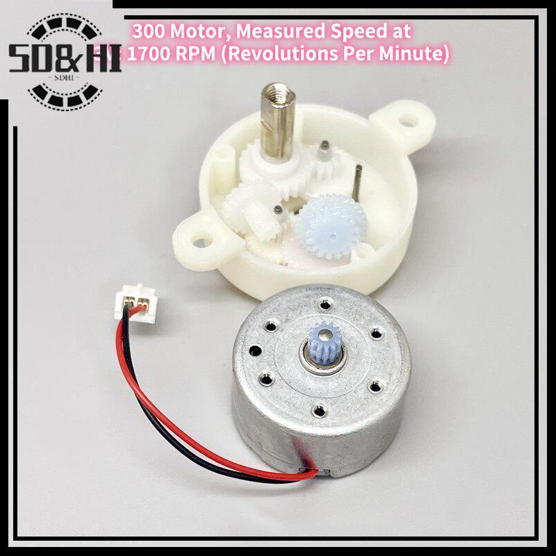 [SD & HI] 7RPM Mini 300 Gear Motor Hộp số Micro Tốc độ chậm Động cơ giảm tiếng ồn thấp cho ô tô điều