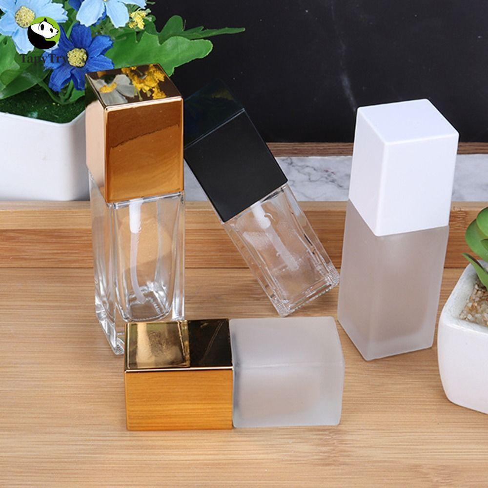 ALISON Liquid Foundation Chai Đen Trắng Mẫu Vuông Đóng Gói Lại Nước Hoa Báo Chí Lọ Kem Dưỡng Mặt Hộp